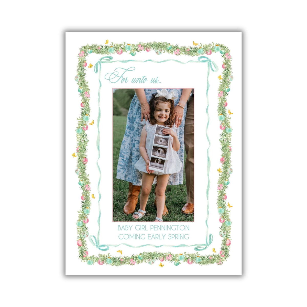 Parisian Garland Arch Holiday Card
