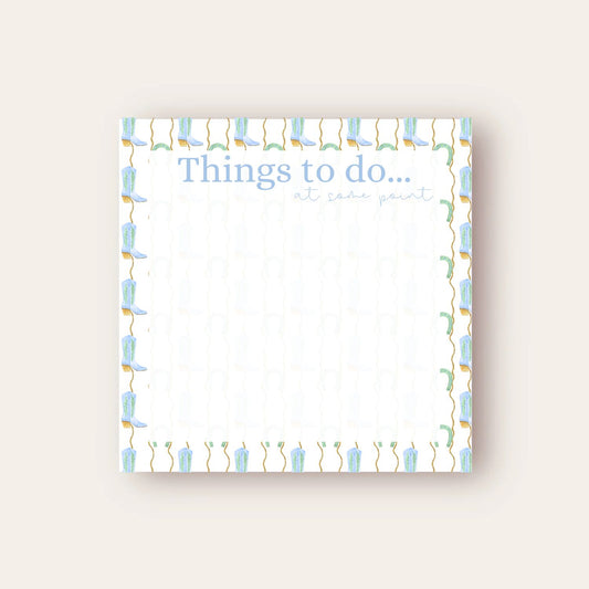 Things To Do Baby Chunk Notepad