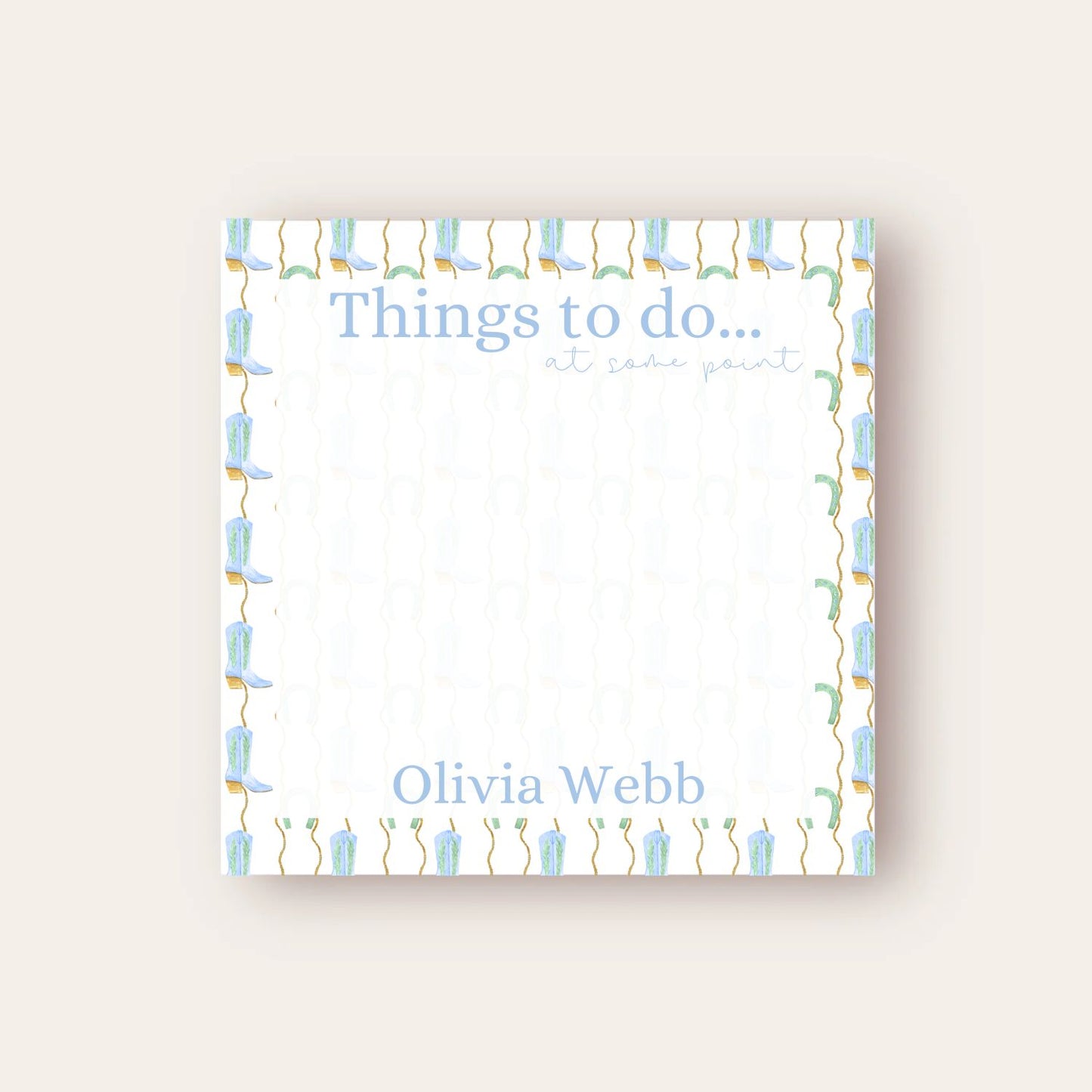 Things To Do Baby Chunk Notepad
