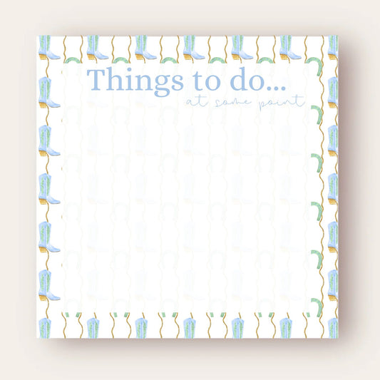 Things To Do Big Chunky Notepad