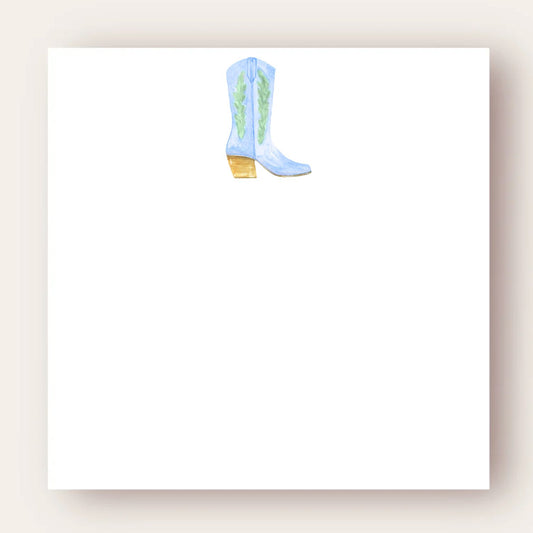 Dear John Blue Boot Big Chunky Notepad