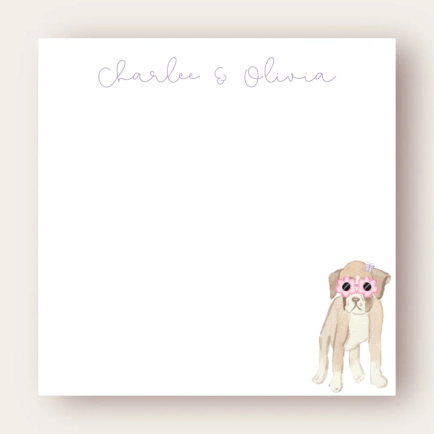 Cute Boxer Big Chunky Notepad