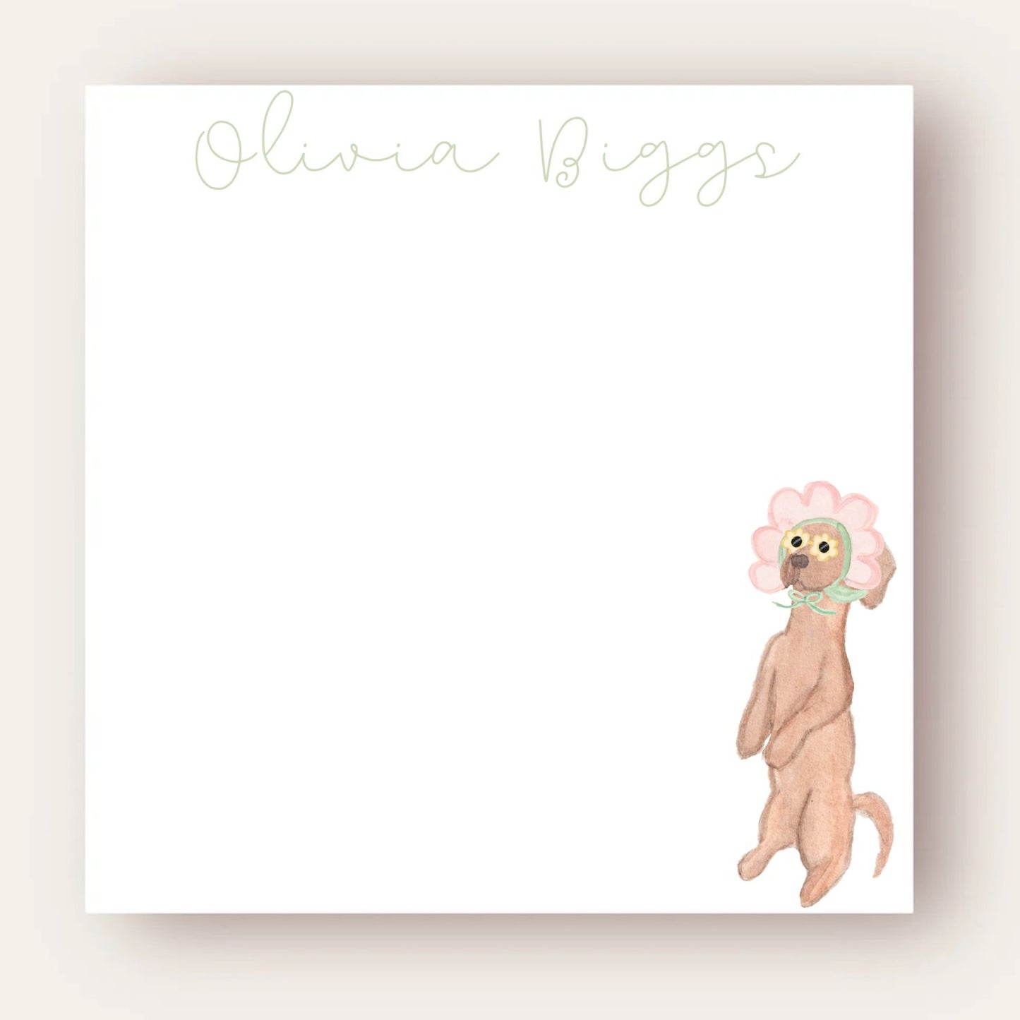 Cute Weiner Dog Big Chunky Notepad