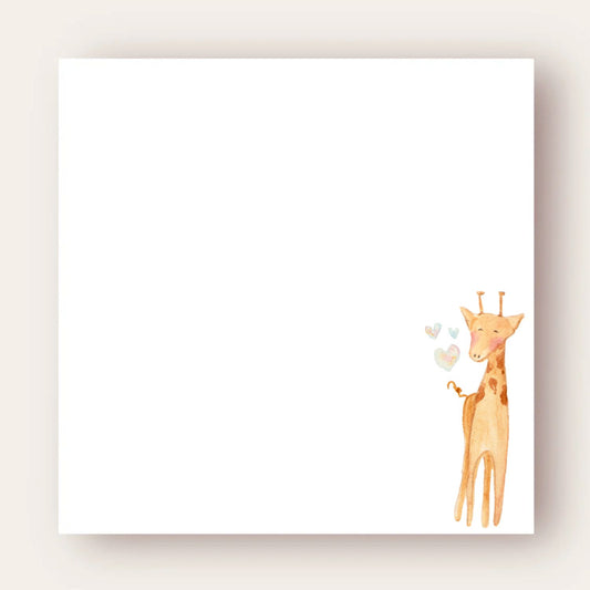 Lovely Giraffe Big Chunky Notepad