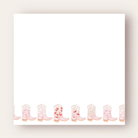 Pink Boots Big Chunky Notepad