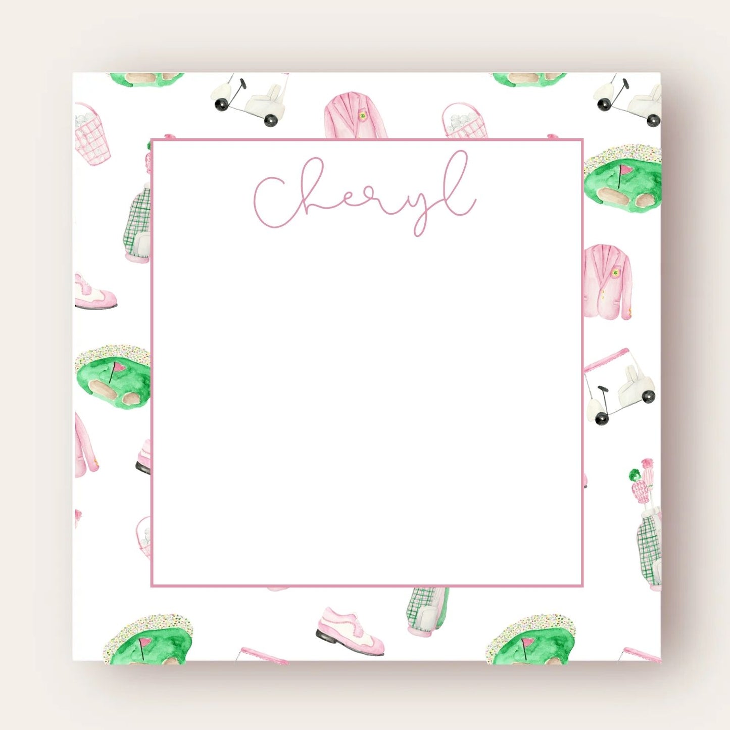 Monogram Skinny Chunk Notepad