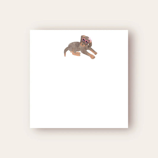 Cute Rottweiler Baby Chunk Notepad