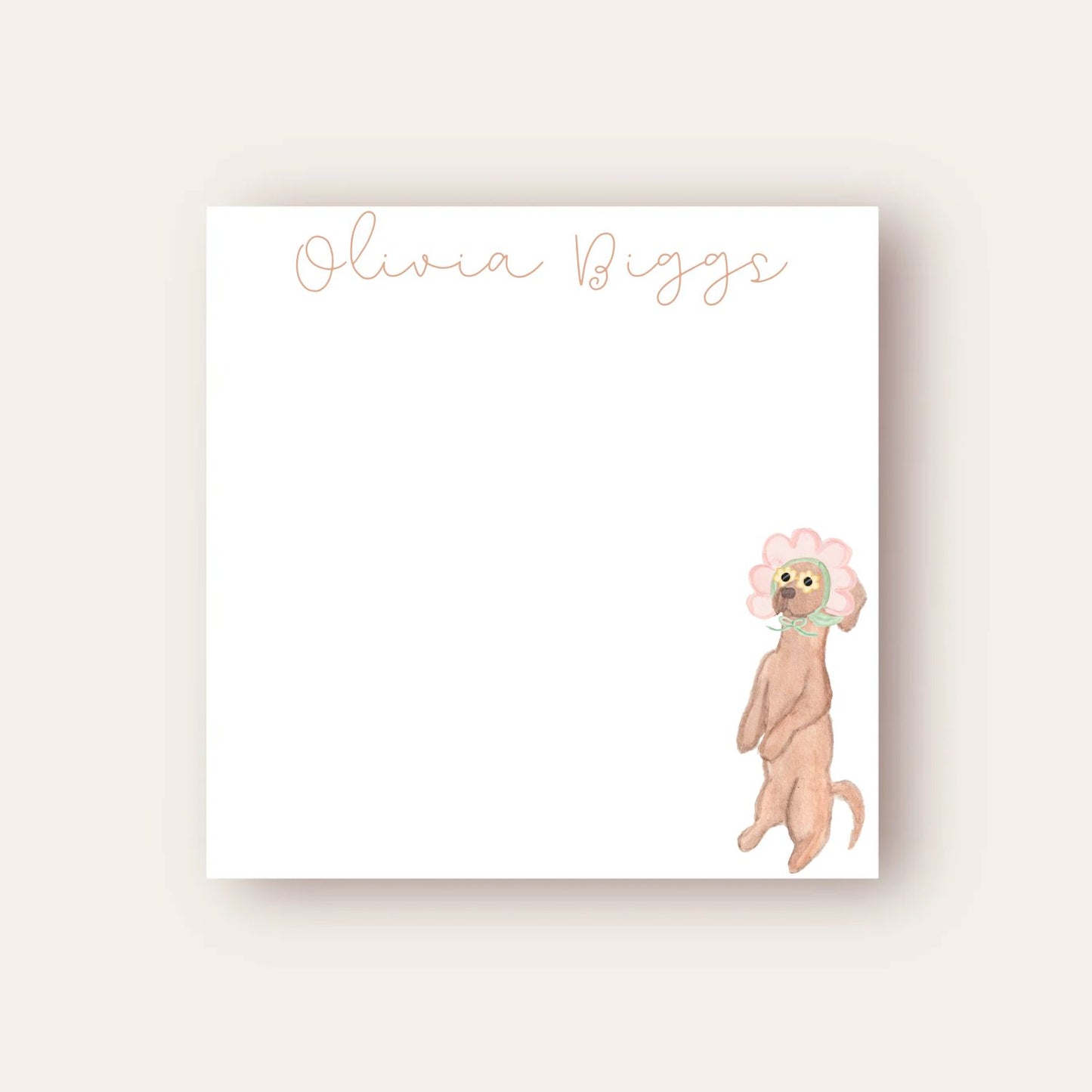 Cute Weiner Dog Baby Chunk Notepad