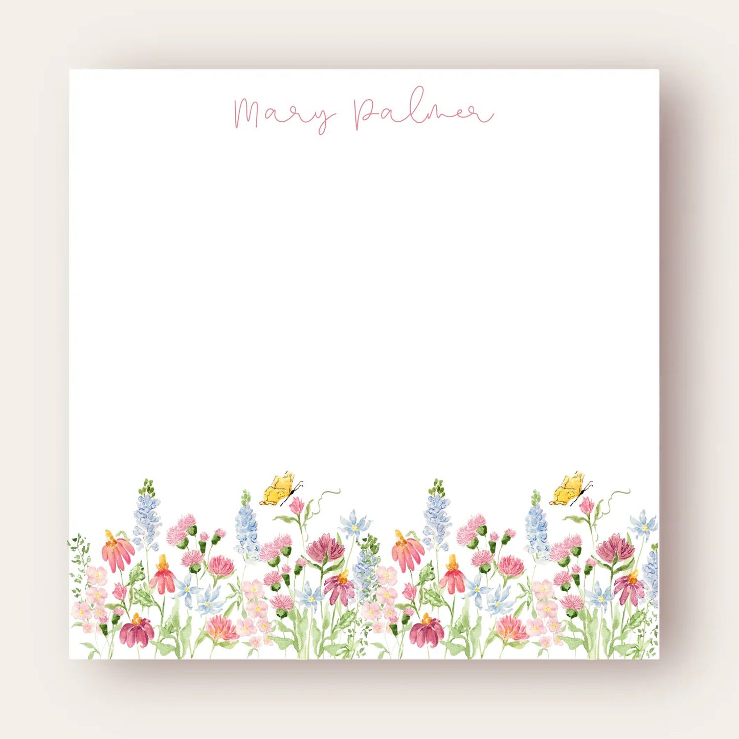 Wildflower Garden Big Chunky Notepad