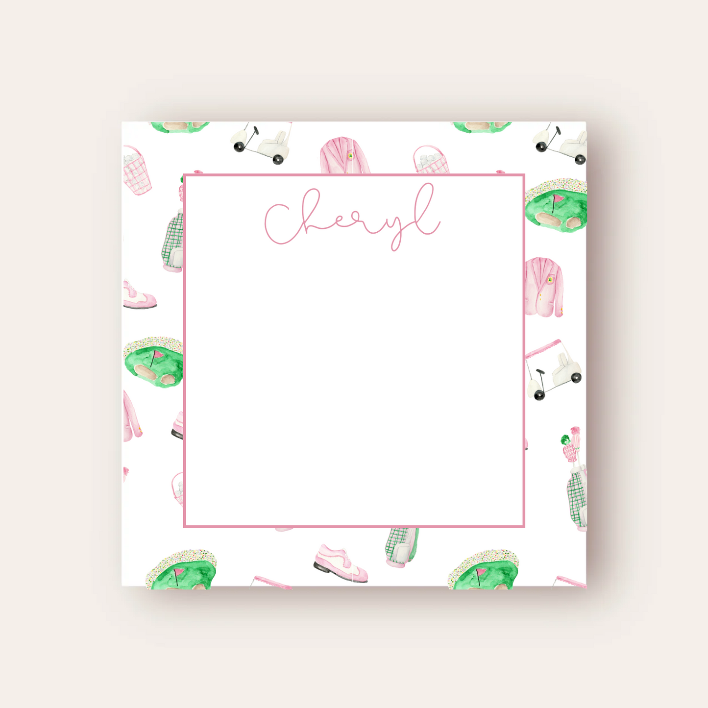 Monogram Skinny Chunk Notepad