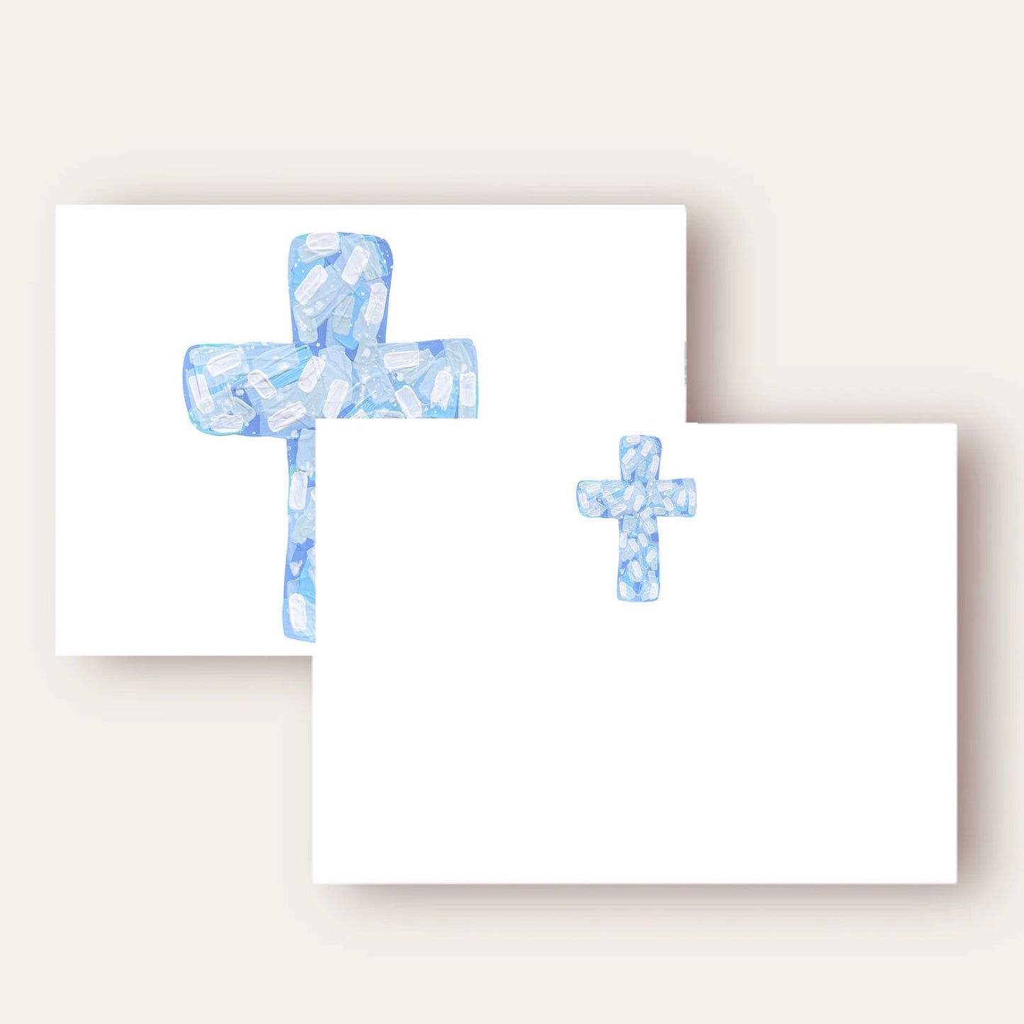 Blue Confetti Cross