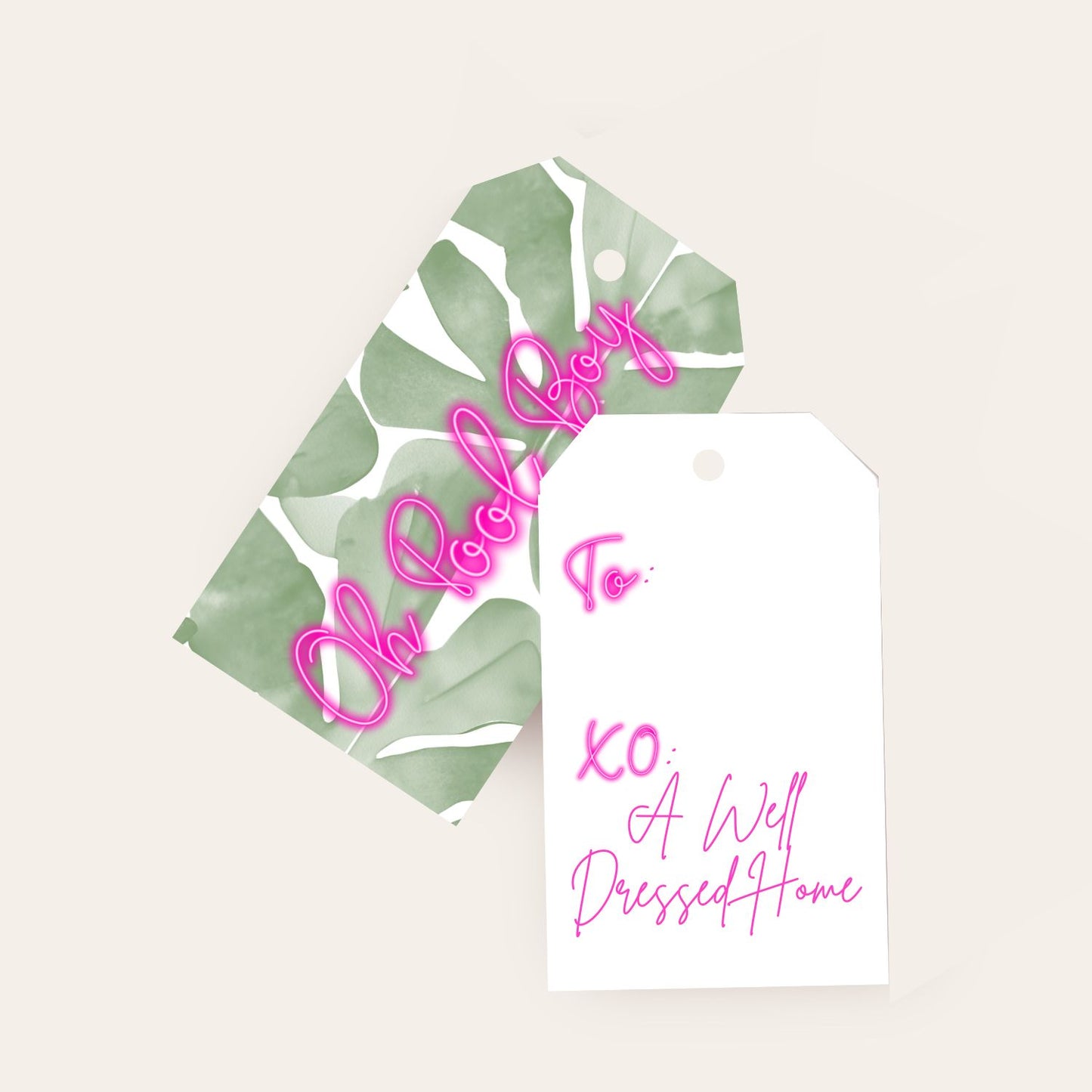 Oh Pool Boy! Gift Tags