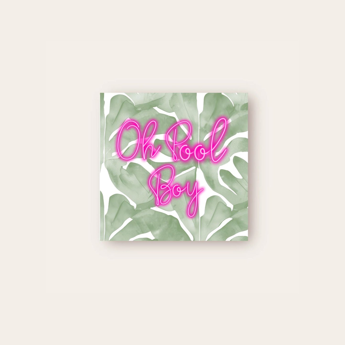Oh Pool Boy! Paper Coasters