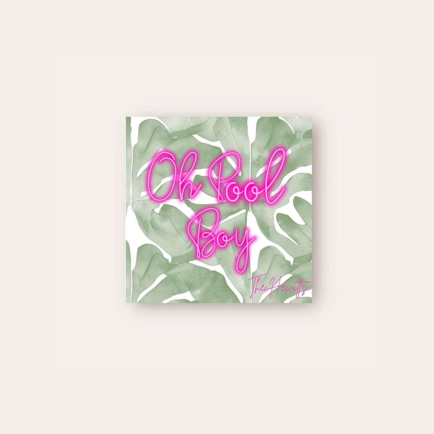 Oh Pool Boy! Paper Coasters