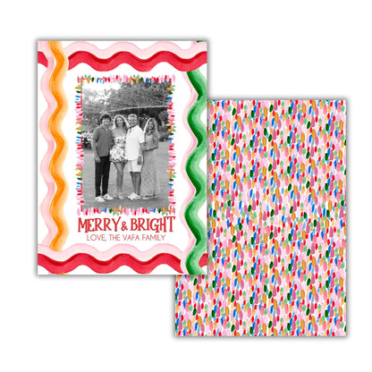 Why Do I Love This Much Color For Christmas, But I Do! Holiday Card