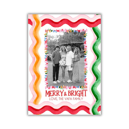 Why Do I Love This Much Color For Christmas, But I Do! Holiday Card