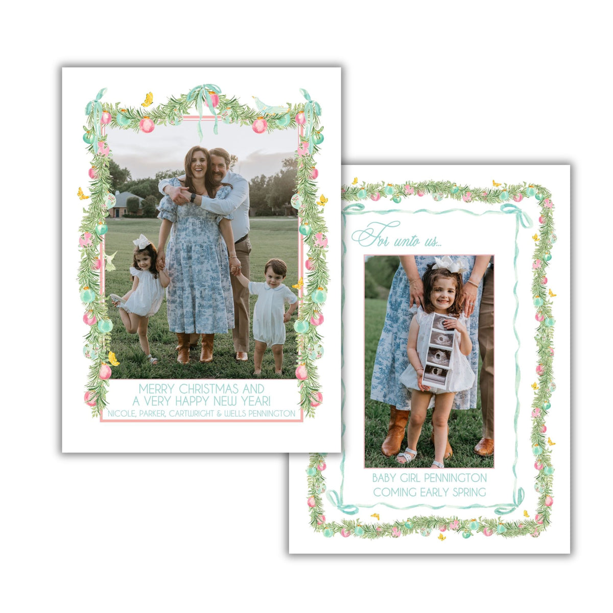 Parisian Garland Arch Holiday Card