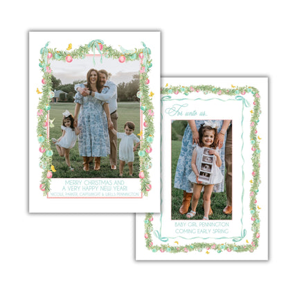Parisian Garland Arch Holiday Card