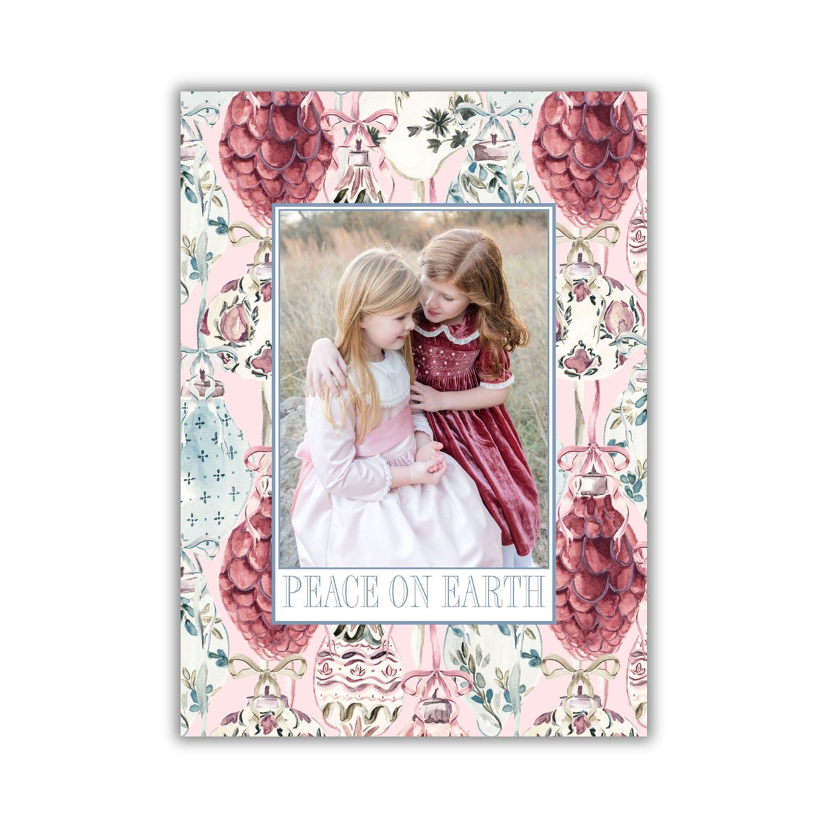 Peace On Earth Ornaments Holiday Card