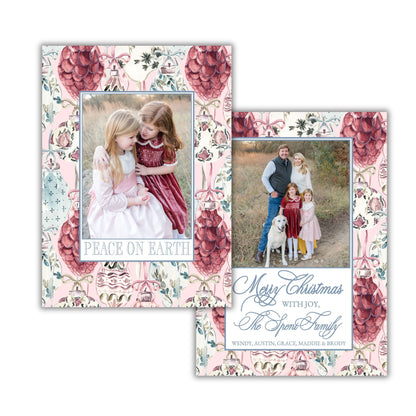 Peace On Earth Ornaments Holiday Card