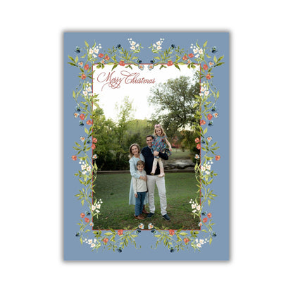 Simply Floral & Beautiful Holiday Card