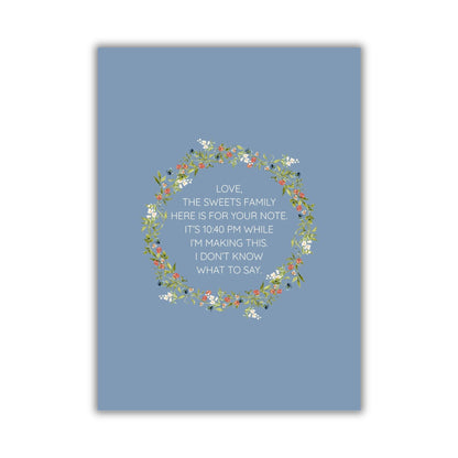 Simply Floral & Beautiful Holiday Card