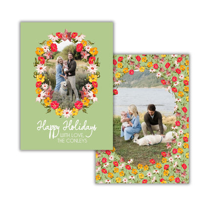 Fall Meets Christmas Holiday Card