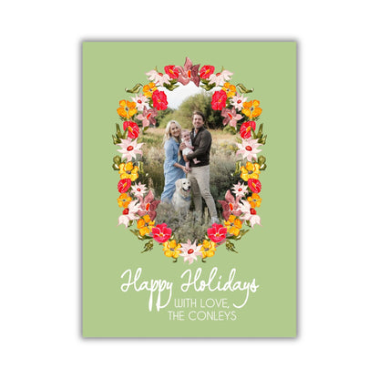 Fall Meets Christmas Holiday Card