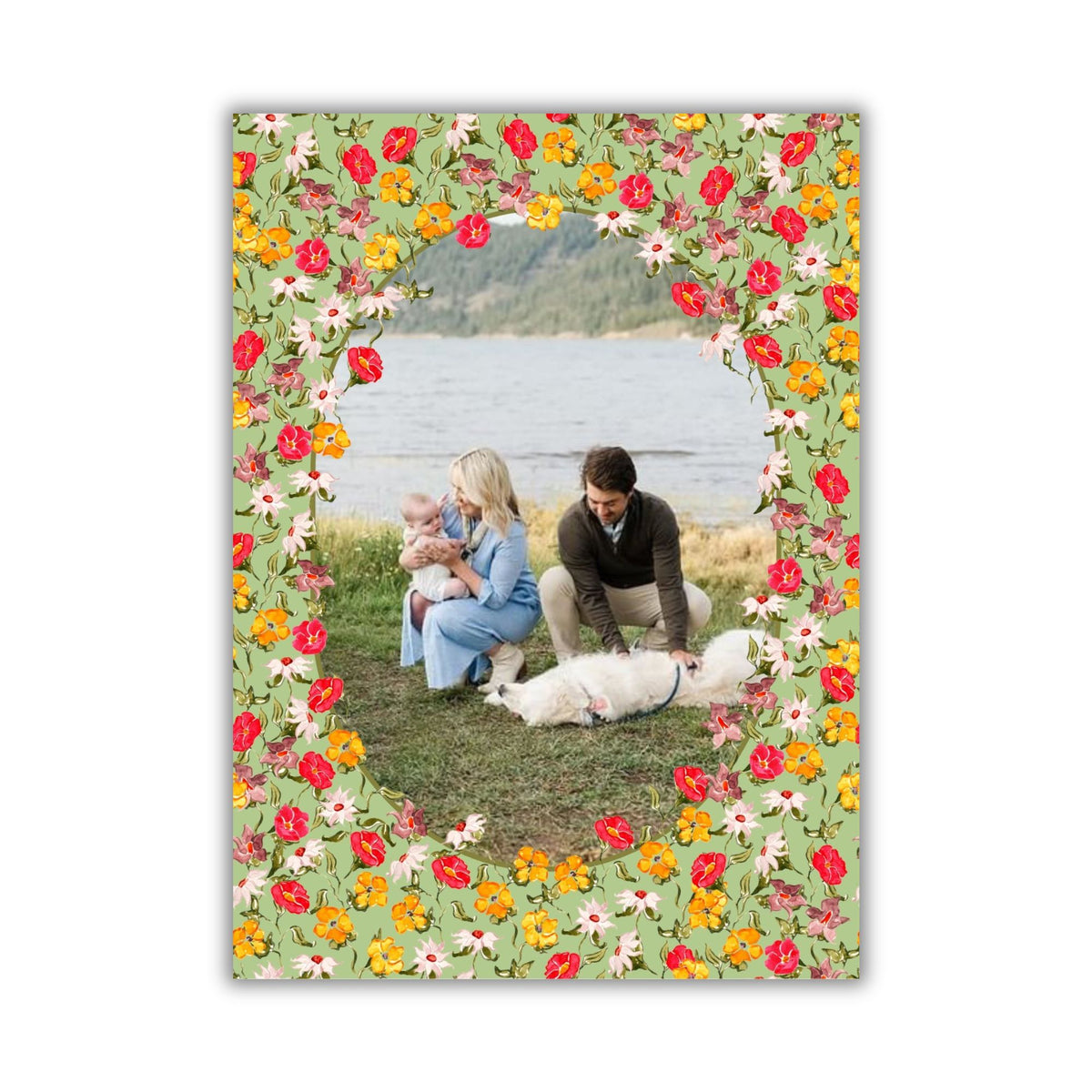 Fall Meets Christmas Holiday Card