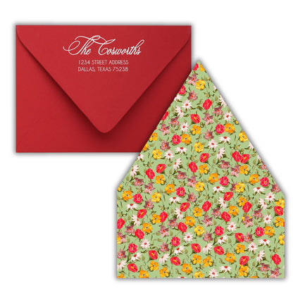 Fall Meets Christmas Holiday Card
