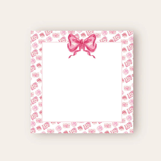 The Giftiest Pink Bow Baby Chunk Notepad