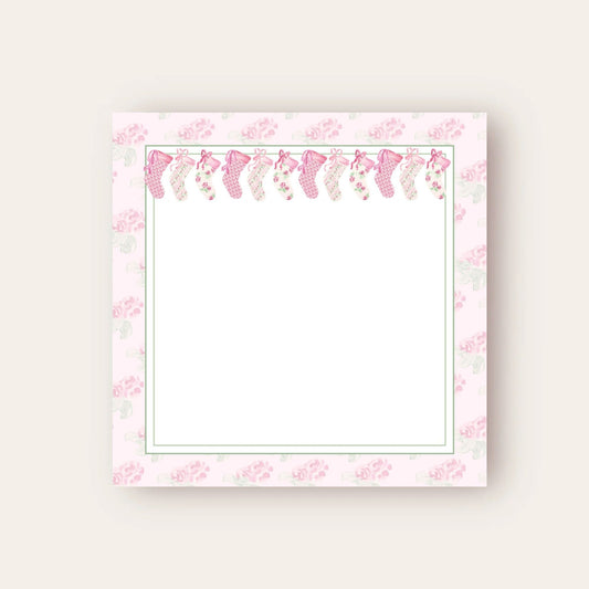 Loveshack, Fancy & Perfectly Pink Stockings Baby Chunk Notepad
