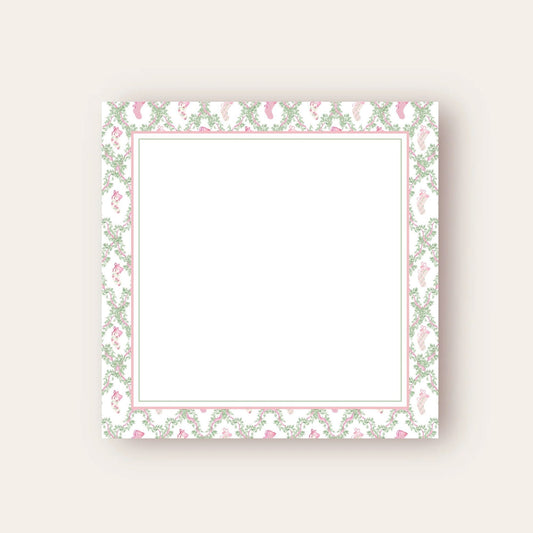 Loveshack, Fancy & Perfectly Pink Stockings Border Baby Chunk Notepad