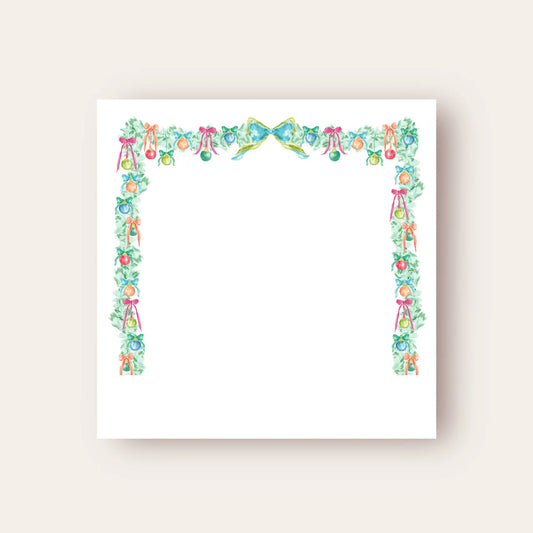 Happiest Ornaments Garland Baby Chunk Notepad
