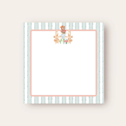 Gifty Cowgirl on a Frence Baby Chunk Notepad