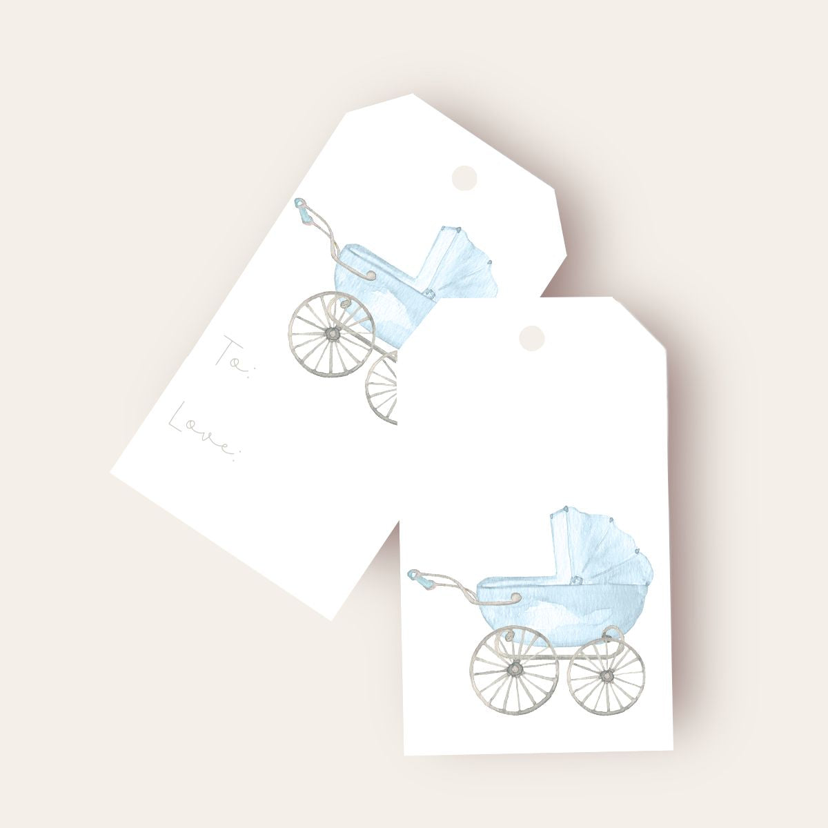 Perfect Baby Boy Big Gift Tags