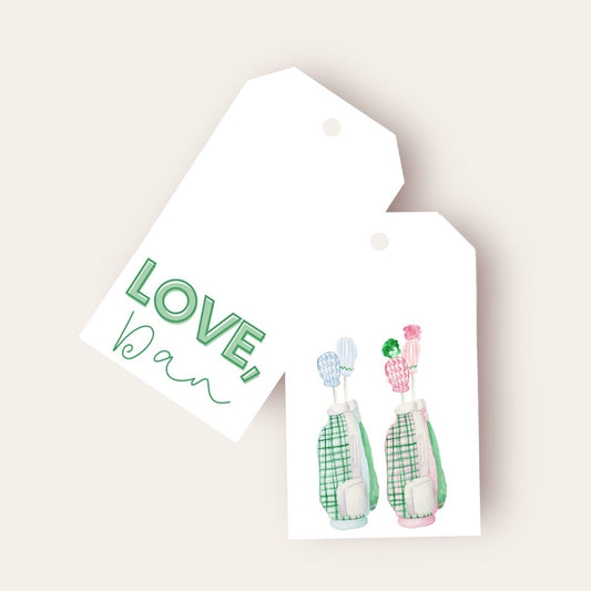 Golf Bags Big Gift Tags