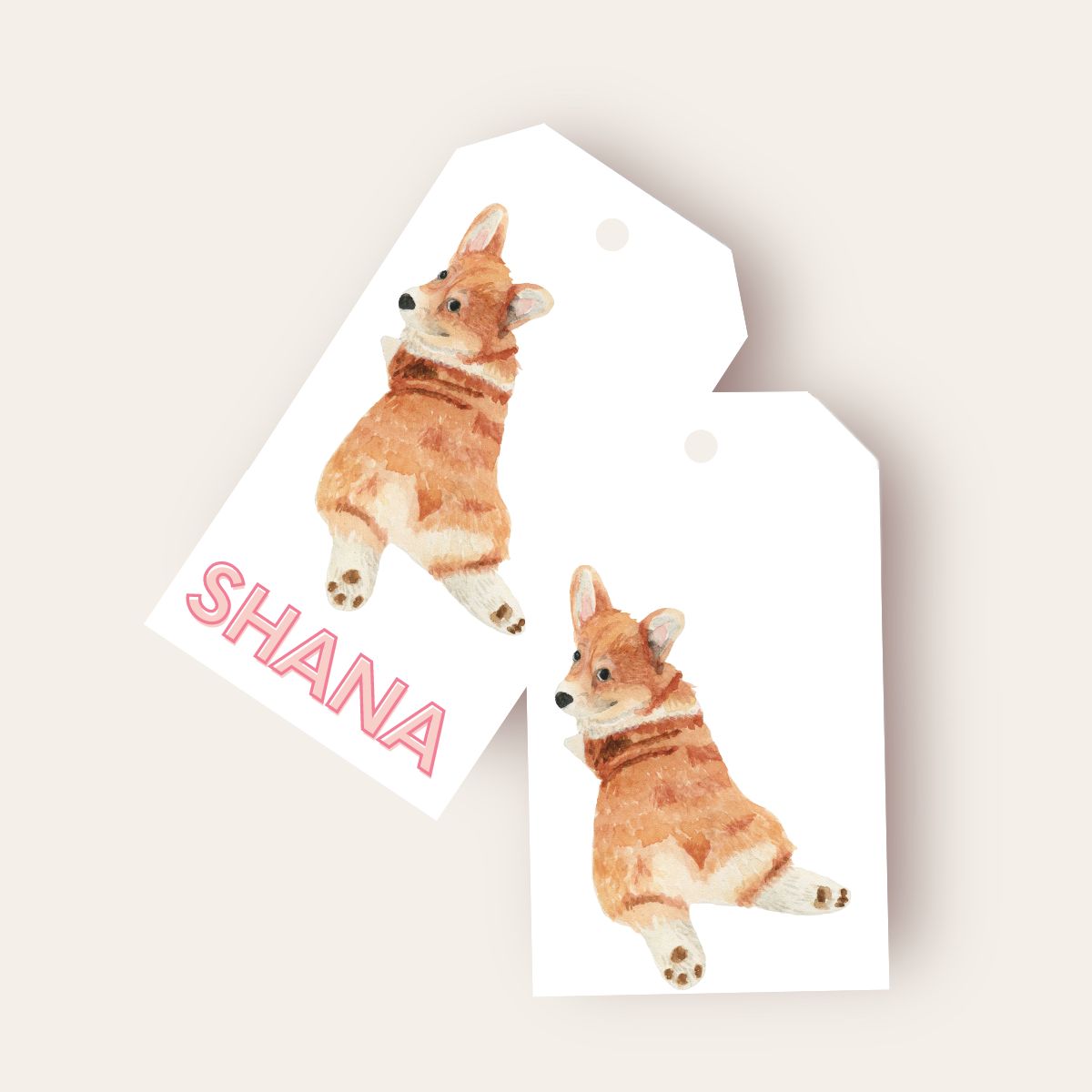 Nothin Like a Corgi Butt Big Gift Tags