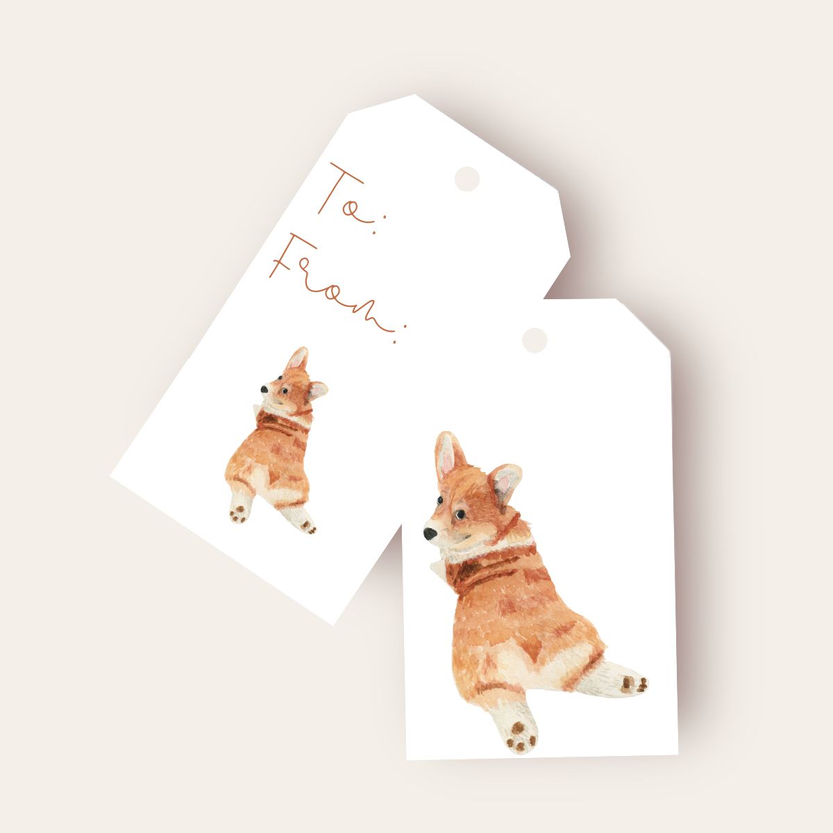 Nothin Like a Corgi Butt Big Gift Tags